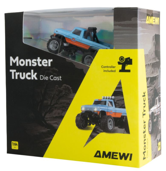 22698 RC-Monstertruck Die Cast 1:64 RTR blau/orange